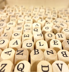 Image of letters in the alphabet